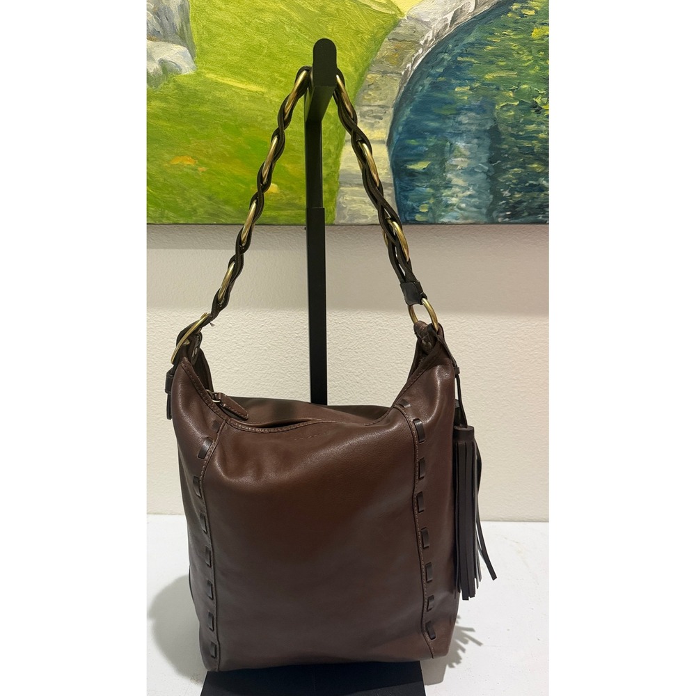 RARE Coach Brown Pinnacle Legacy Bohemian Hobo Large Duffle EUC